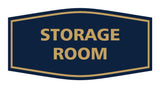 Navy Blue / Gold Signs ByLITA Fancy Storage Room Sign