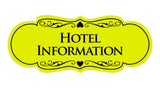 Signs ByLITA Designer Hotel Information Sign