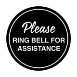 Signs ByLITA Circle Please Ring Bell For Assistance Sign