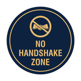Circle No Handshake Zone Sign