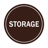 Dark Brown Signs ByLITA Circle Storage Sign