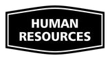 Signs ByLITA Fancy Human Resources Sign with Adhesive Tape, Mounts On Any Surface, Weather Resistant, Indoor/Outdoor Use