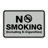 No Smoking including E-Cigarettes Sign