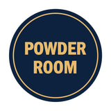 Signs ByLITA Circle Powder Room Sign