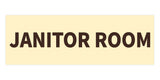 Signs ByLITA Basic Janitor Room Sign