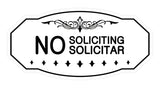 Signs ByLITA Victorian No Soliciting No Solicitar Sign