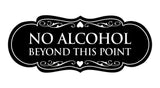 Signs ByLITA Designer No Alcohol Beyond this point Sign