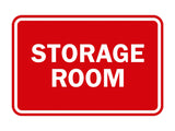Red Signs ByLITA Classic Framed Storage Room Sign