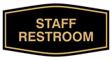 Signs ByLITA Fancy Staff Restroom Sign