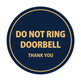 Signs ByLITA Circle Do Not Ring Doorbell Sign