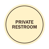 Signs ByLITA Circle Private Restroom Sign