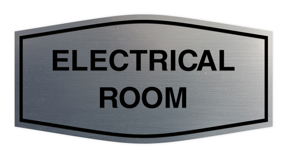 Fancy Electrical Room Sign