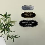 Designer Please Flush Urinal Wall or Door Sign