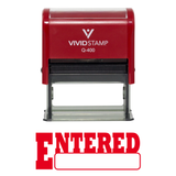 Entered Office Self-Inking Office Rubber Stamp