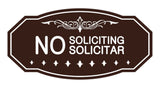 Signs ByLITA Victorian No Soliciting No Solicitar Sign