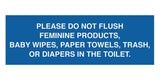 Signs ByLITA Basic Please Do Not Flush Etiquette Sign