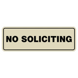 Standard No Soliciting Sign