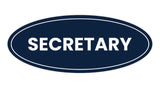 Signs ByLITA Oval Secretary Sign