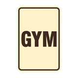 Portrait Round Gym Sign