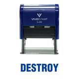 Destroy Office Self Inking Rubber Stamp