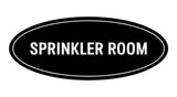 Oval Sprinkler Room Sign