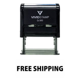 FREE SHIPPING Self Inking Rubber Stamp