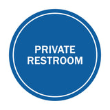 Signs ByLITA Circle Private Restroom Sign