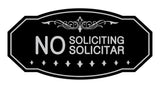 Signs ByLITA Victorian No Soliciting No Solicitar Sign