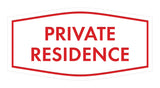 Fancy Private Residence Wall or Door Sign
