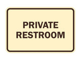 Signs ByLITA Classic Framed Private Restroom Sign