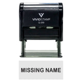 Missing Name Teacher Self-Inking Office Rubber Stamp