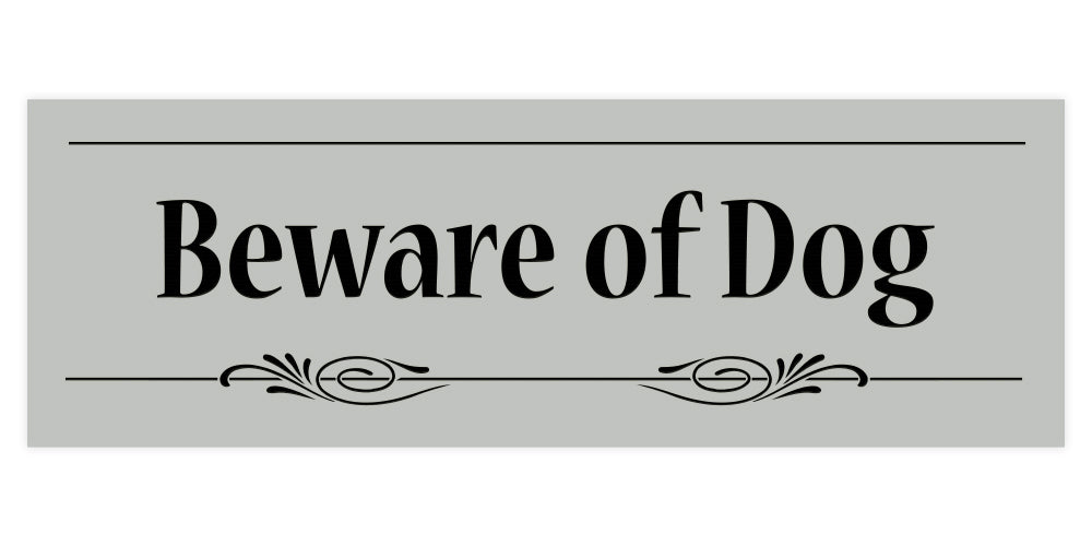 Decorative Beware of Dog Sign
