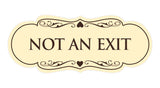 Signs ByLITA Designer Not An Exit Sign