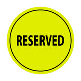 Signs ByLITA Circle Reserved Sign