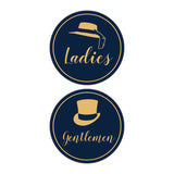 Signs ByLITA Circle Ladies and Gentlemen Sign Set