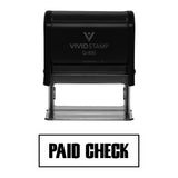 Paid Check Self-Inking Office Rubber Stamp