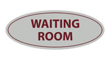 Oval Waiting Room Sign