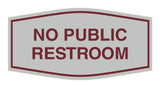 Signs ByLITA Fancy No Public Restroom Sign