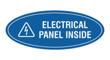 Oval Electrical Panel Inside Sign