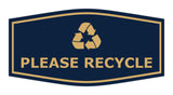 Fancy Please Recycle Wall or Door Sign