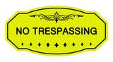 Victorian No Trespassing Sign