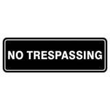 Standard No Trespassing Sign