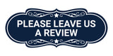 Designer Please Leave Us a Review Wall or Door Sign