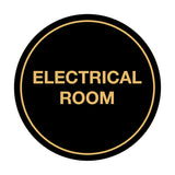 Signs ByLITA Circle Electrical Room Sign
