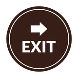 Signs ByLITA Circle Exit-Right Sign