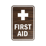Portrait Round First Aid Sign