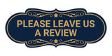 Designer Please Leave Us a Review Wall or Door Sign