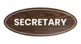 Signs ByLITA Oval Secretary Sign