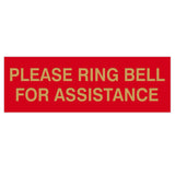 PLEASE RING BELL FOR ASSISTANCE Sign