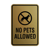 Signs ByLita Classic Framed No Pets Allowed Sign